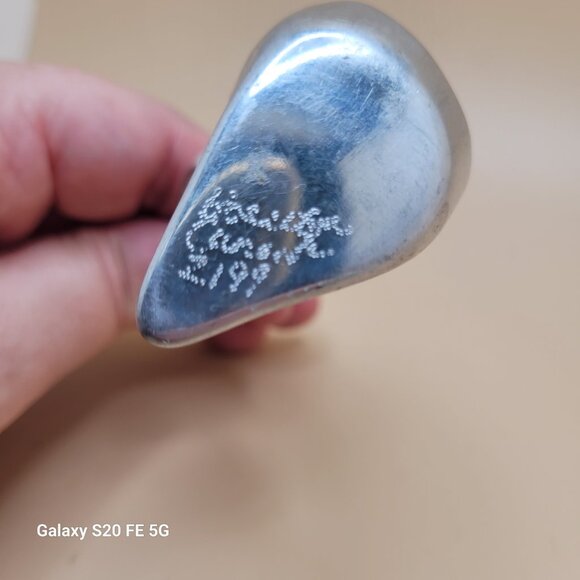 Hoselton Signed Aluminum Cello Sculpture Vintage Figurine Canada MCM - Picture 8 of 11